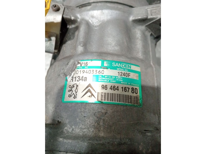 Recambio de compresor aire acondicionado para peugeot 406 (8b) 2.0 hdi 110 referencia OEM IAM 9646416780  