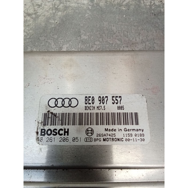 Recambio de centralita motor uce para audi a4 b6 (8e2) 2.0 referencia OEM IAM 8E0907557 0261206051 