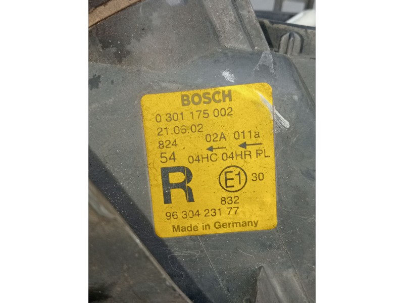 Recambio de faro derecho para peugeot 406 (8b) 2.0 hdi 110 referencia OEM IAM 0301175002 9630423177 