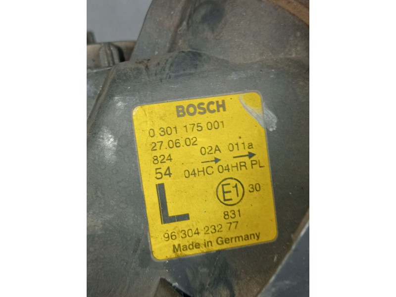 Recambio de faro izquierdo para peugeot 406 (8b) 2.0 hdi 110 referencia OEM IAM 0301175001 9630423277 