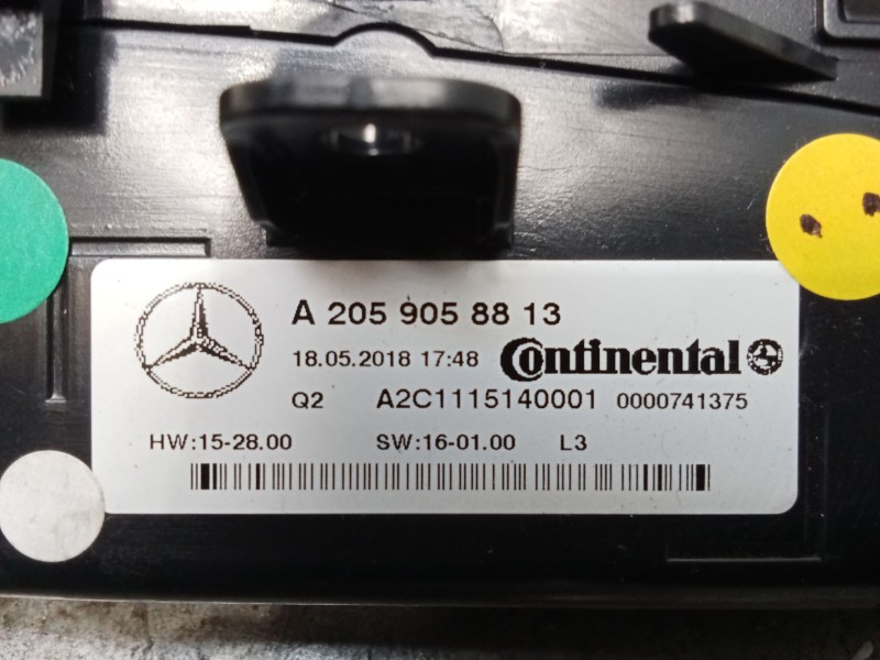 Recambio de mando calefaccion / aire acondicionado para mercedes-benz clase c coupé (c205) c 220 d (205.304) referencia OEM IAM 