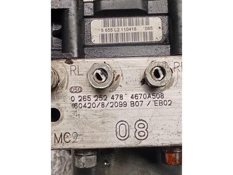 Recambio de abs para citroën c-zero referencia OEM IAM 0265952116 0265252478 4670A508