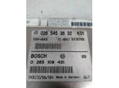 Recambio de centralita abs para mercedes clase a (w168) 1.6 cat referencia OEM IAM 0265109431 0265453632 FD98M07 K01 2