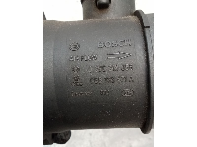 Recambio de caudalimetro para audi a4 b6 (8e2) 2.0 referencia OEM IAM 0280218058 06B133471A 