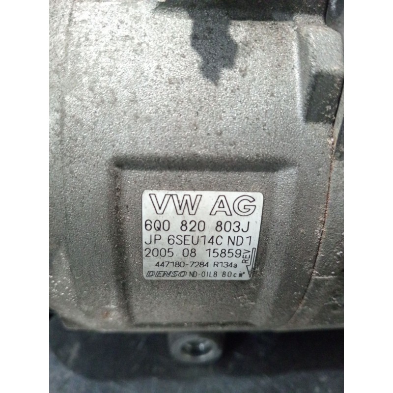 Recambio de compresor aire acondicionado para skoda fabia i combi (6y5) 1.4 tdi referencia OEM IAM 6Q0820803J 4471807284 