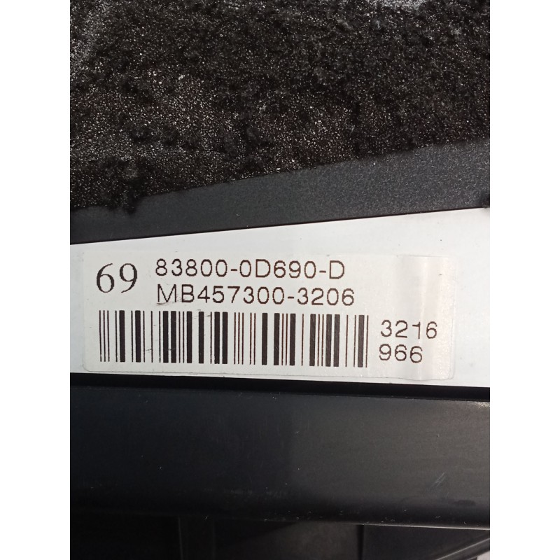 Recambio de cuadro instrumentos para toyota yaris (_p9_) 1.4 d-4d (nlp90_) referencia OEM IAM 838000D690D MB4573003206 