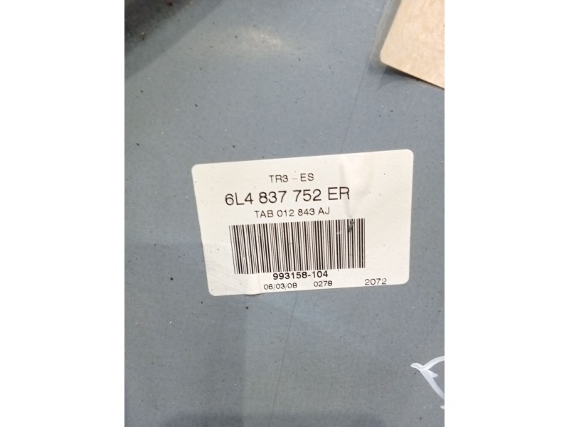 Recambio de elevalunas delantero derecho para seat ibiza iii (6l1) 1.4 tdi referencia OEM IAM 6L4837752ER 5P 