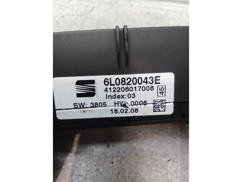 Recambio de mando calefaccion / aire acondicionado para seat ibiza iii (6l1) 1.4 tdi referencia OEM IAM 6L0820043E 412206017008 