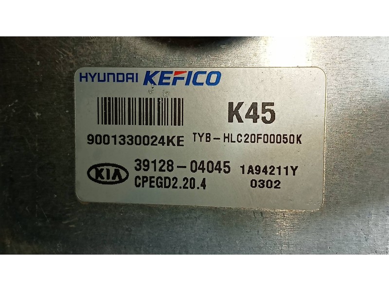 Recambio de centralita motor uce para kia stonic (ybcuv) business referencia OEM IAM 3912804045 CPEGD2204 