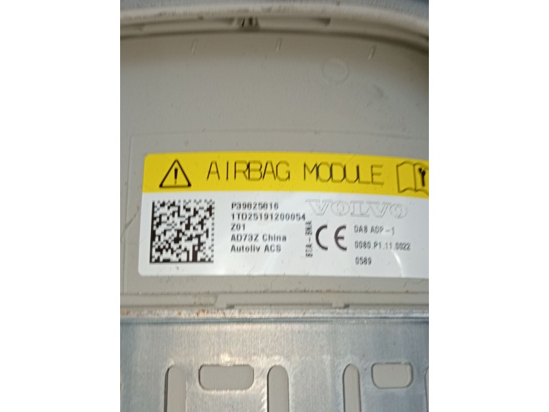 Recambio de airbag delantero izquierdo para volvo xc60 business plus 2wd referencia OEM IAM 1TD25191200054 P39825816 