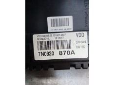 Recambio de cuadro instrumentos para volkswagen sharan (7n1, 7n2) 2.0 tdi referencia OEM IAM 7N0920870A   2