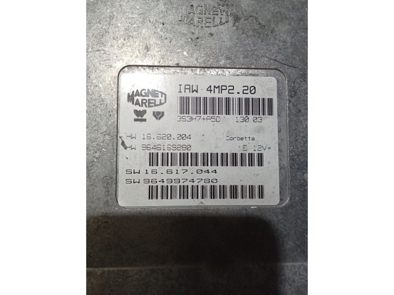 Recambio de centralita motor uce para peugeot 406 coupe (s1/s2) 2.2 referencia OEM IAM IAW4MP220 9649974780 