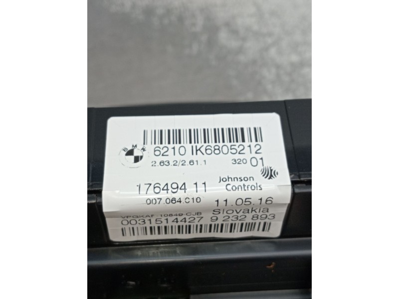 Recambio de cuadro instrumentos para bmw 3 touring (f31) 318 d referencia OEM IAM 62101K6805212 17649411 