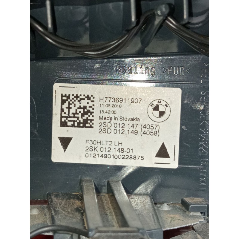 Recambio de piloto trasero izquierdo interior para bmw 3 touring (f31) 318 d referencia OEM IAM H7736911907 2SD012147 2SD012149