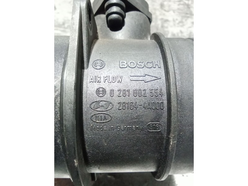 Recambio de caudalimetro para kia sorento i (jc) 2.5 crdi referencia OEM IAM 0281002554 281644A000 