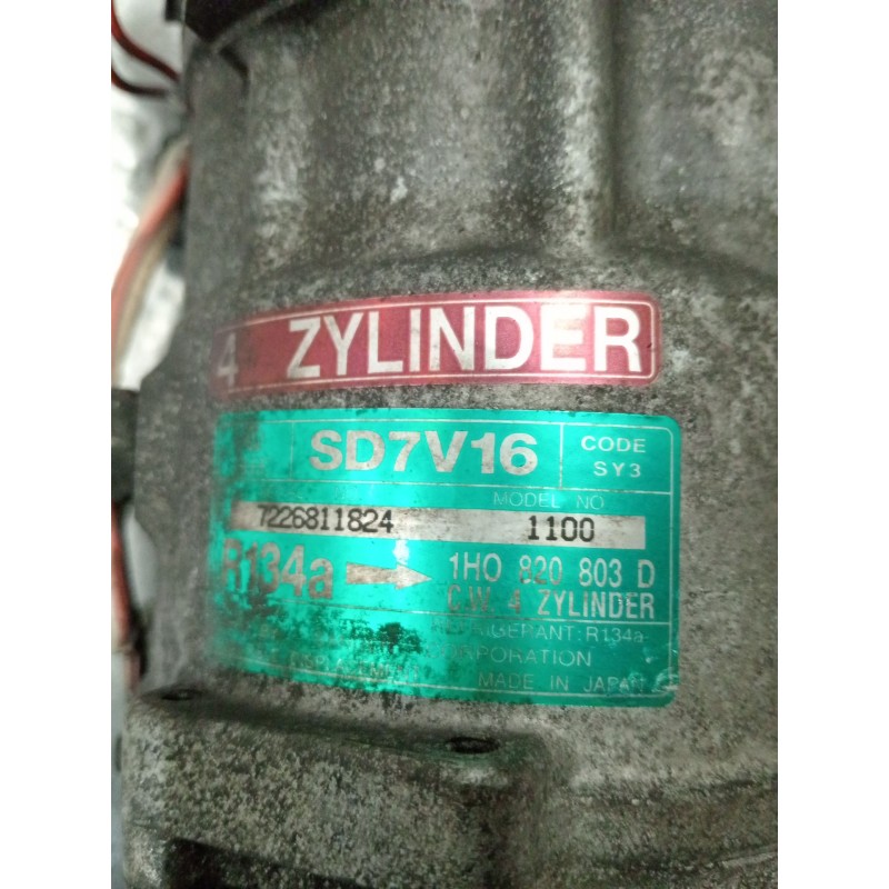 Recambio de compresor aire acondicionado para seat ibiza ii (6k1) 1.9 d referencia OEM IAM 1H0820803D SD7V16 