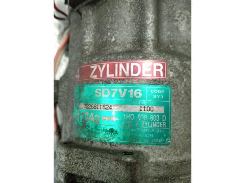 Recambio de compresor aire acondicionado para seat ibiza ii (6k1) 1.9 d referencia OEM IAM 1H0820803D SD7V16 