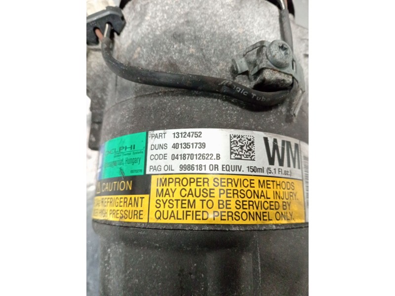 Recambio de compresor aire acondicionado para opel zafira / zafira family b (a05) 1.9 cdti (m75) referencia OEM IAM 13124752 401