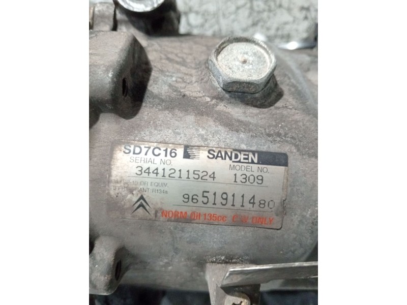 Recambio de compresor aire acondicionado para peugeot 307 sw (3h) 1.6 hdi 110 referencia OEM IAM 9651911480  