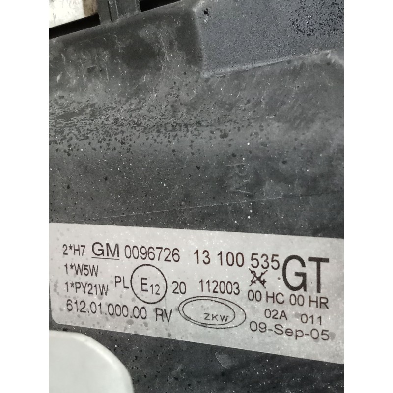 Recambio de faro izquierdo para opel corsa c (x01) 1.3 cdti (f08, f68) referencia OEM IAM 13100535 0096726 LUPA