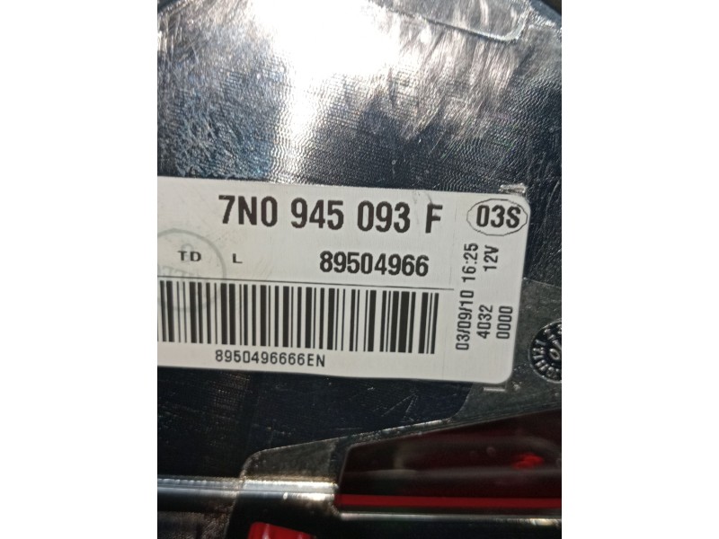 Recambio de piloto trasero izquierdo interior para volkswagen sharan (7n1, 7n2) 2.0 tdi referencia OEM IAM 7N0945093F 89504966 