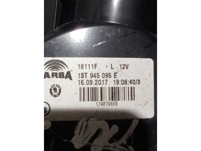 Recambio de piloto trasero izquierdo para skoda citigo (nf1) 1.0 referencia OEM IAM 1ST945095E 16111F 