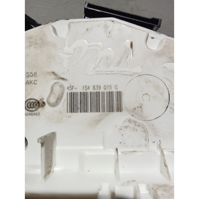 Recambio de motor cierre centralizado trasero izquierdo para skoda citigo (nf1) 1.0 referencia OEM IAM 1S4839015G 5P 