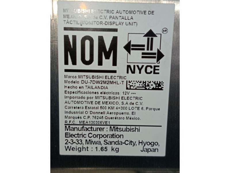 Recambio de pantalla multifuncion para mercedes-benz cla shooting brake (x118) cla 200 d (118.612) referencia OEM IAM A177900801