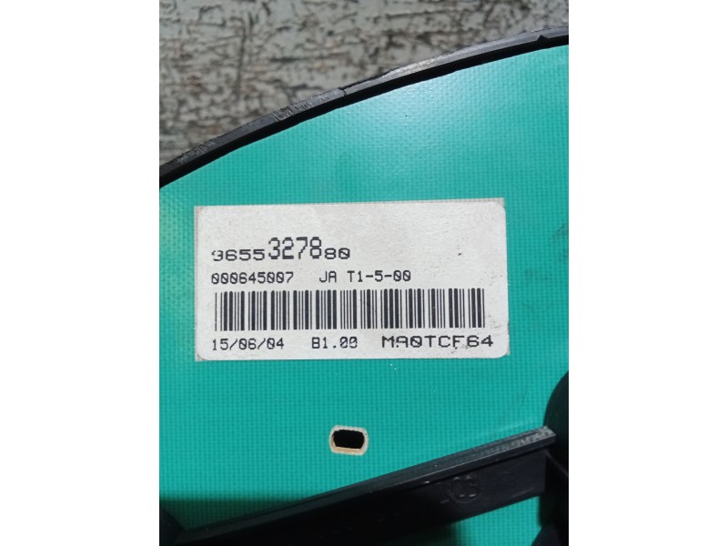 Recambio de cuadro instrumentos para peugeot 206 hatchback (2a/c) 2.0 hdi 90 referencia OEM IAM 9655327880  