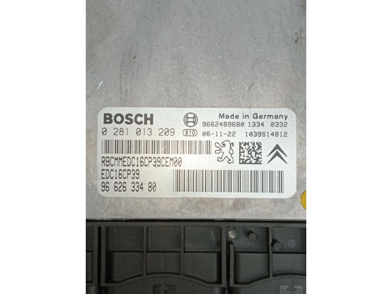 Recambio de centralita motor uce para peugeot 407 (6d_) 2.2 hdi 170 (6d4hth) referencia OEM IAM 0281013209 9662489680 9662633480