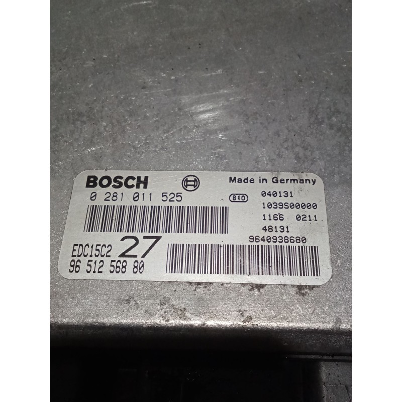 Recambio de centralita motor uce para peugeot 206 hatchback (2a/c) 2.0 hdi 90 referencia OEM IAM 0281011525 9651258880 