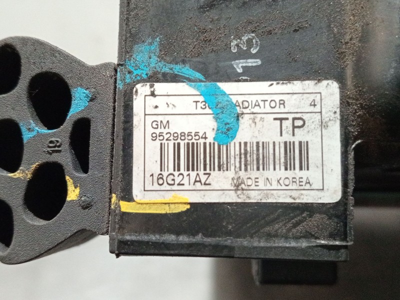 Recambio de radiador agua para opel mokka / mokka x (j13) 1.4 (_76) referencia OEM IAM 95298554  