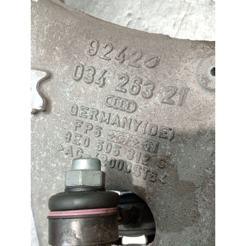 Recambio de brazo suspension inferior trasero derecho para audi a4 b6 (8e2) 2.0 referencia OEM IAM 03426321 8E0505312S 