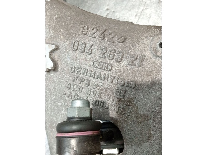 Recambio de brazo suspension inferior trasero derecho para audi a4 b6 (8e2) 2.0 referencia OEM IAM 03426321 8E0505312S 