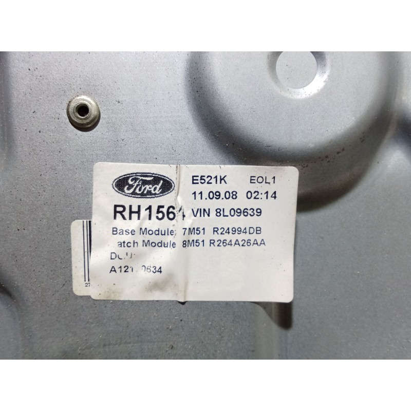 Recambio de elevalunas trasero derecho para ford c-max (dm2) 1.8 tdci referencia OEM IAM 7M51R24994DB 8M51R264A28AA 5P