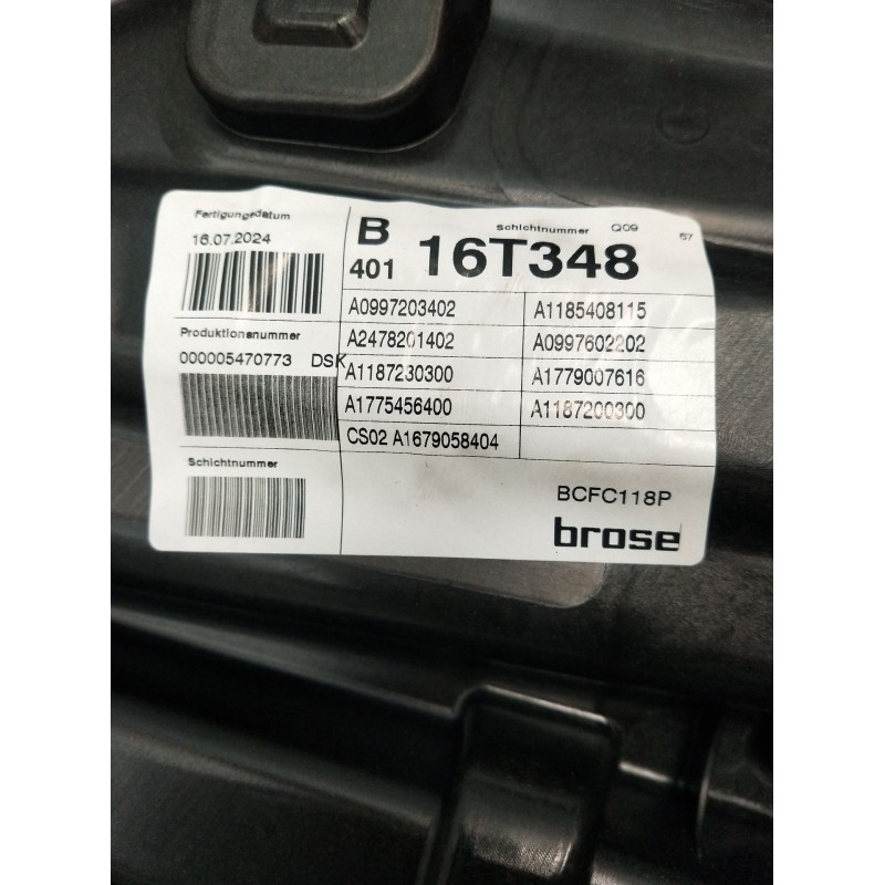 Recambio de elevalunas delantero derecho para mercedes-benz cla shooting brake (x118) cla 200 d (118.612) referencia OEM IAM A11