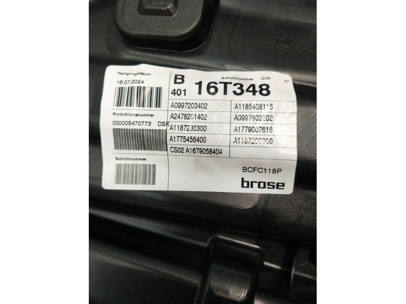 Recambio de elevalunas delantero derecho para mercedes-benz cla shooting brake (x118) cla 200 d (118.612) referencia OEM IAM A11