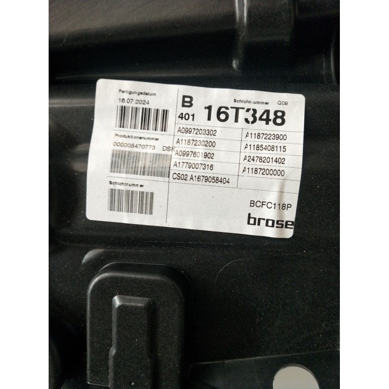 Recambio de elevalunas delantero izquierdo para mercedes-benz cla shooting brake (x118) cla 200 d (118.612) referencia OEM IAM A