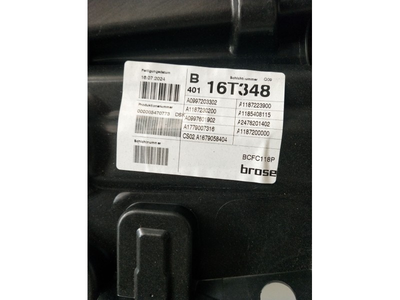 Recambio de elevalunas delantero izquierdo para mercedes-benz cla shooting brake (x118) cla 200 d (118.612) referencia OEM IAM A