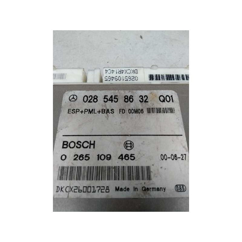 Recambio de centralita abs para mercedes clase s (w220) berlina 320 cdi (220.026) referencia OEM IAM 0265109465 0285458632 FD00M