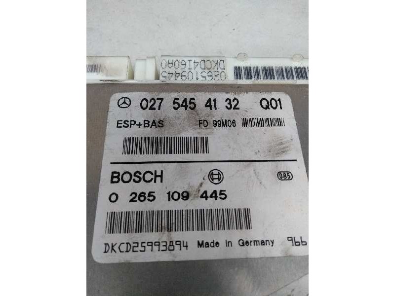 Recambio de centralita abs para mercedes clase a (w168) 1.7 cdi diesel cat referencia OEM IAM 0265109445 0275454132 FD99M06 Q01