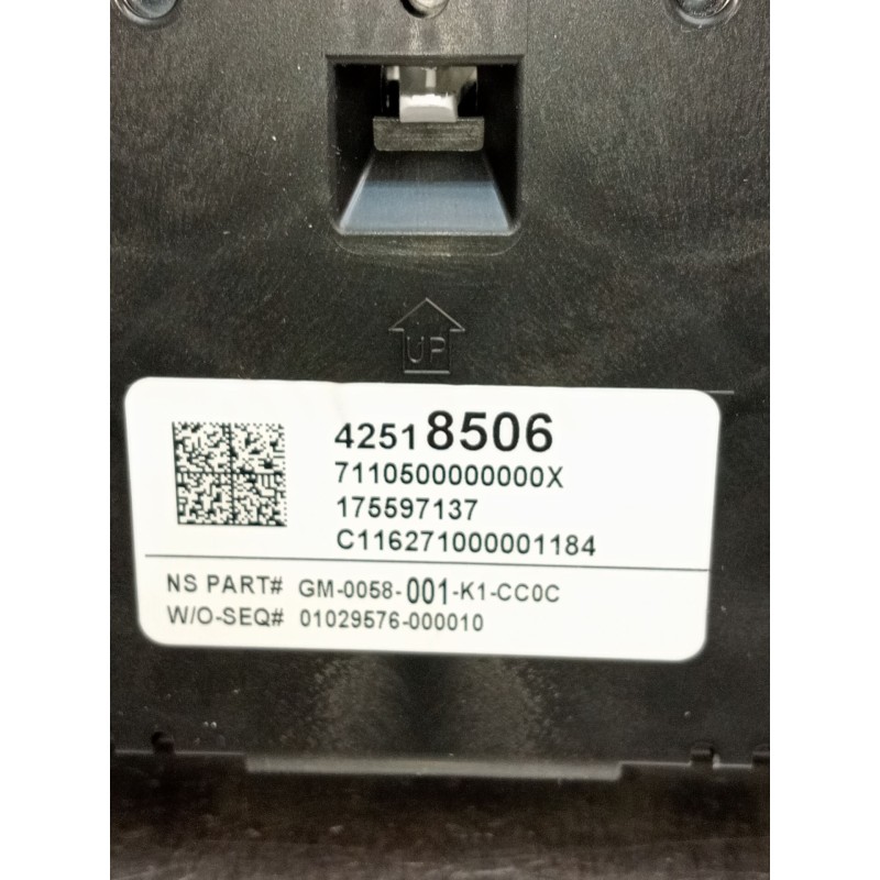 Recambio de cuadro instrumentos para opel mokka / mokka x (j13) 1.4 (_76) referencia OEM IAM 42518506 175597137 C116271000001184