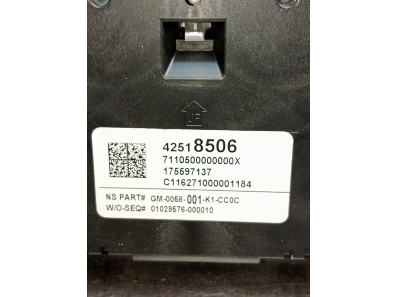 Recambio de cuadro instrumentos para opel mokka / mokka x (j13) 1.4 (_76) referencia OEM IAM 42518506 175597137 C116271000001184