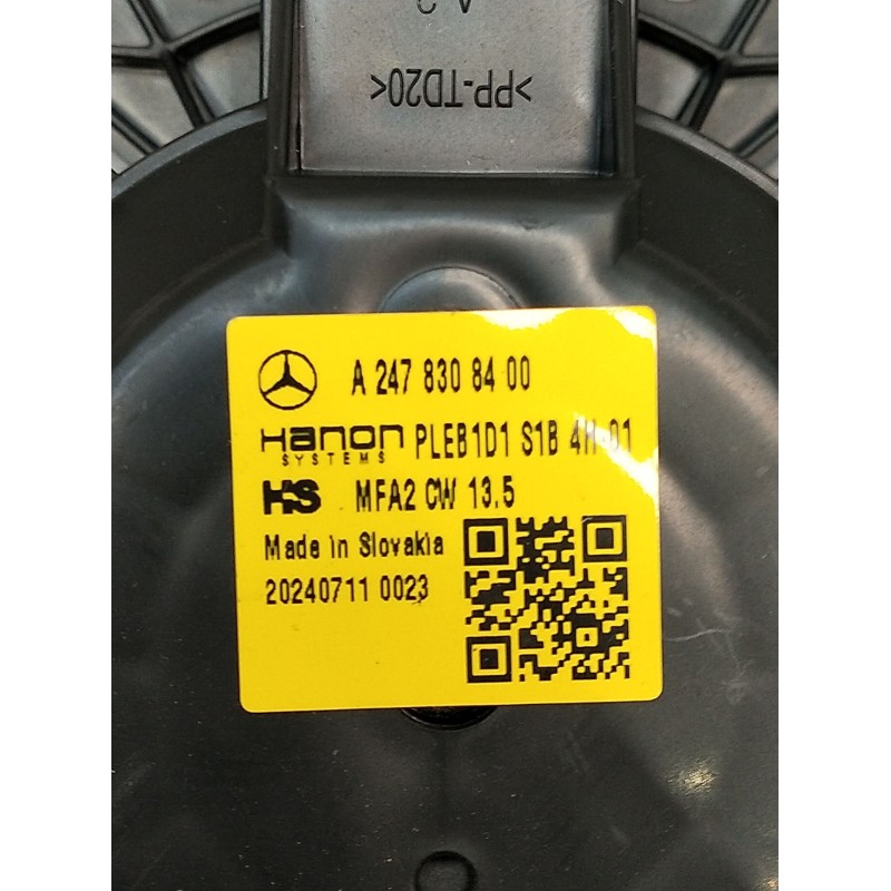 Recambio de motor calefaccion para mercedes-benz cla shooting brake (x118) cla 200 d (118.612) referencia OEM IAM A2478308400 MF