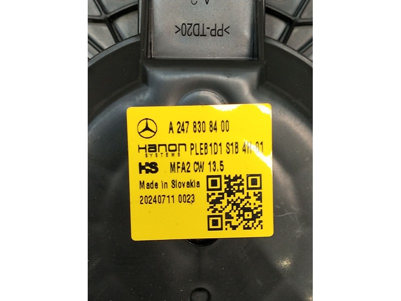 Recambio de motor calefaccion para mercedes-benz cla shooting brake (x118) cla 200 d (118.612) referencia OEM IAM A2478308400 MF