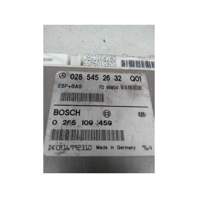 Recambio de centralita abs para mercedes clase a (w168) 1.7 cdi diesel cat referencia OEM IAM 0265109459 0285452632 FD99M04 Q01
