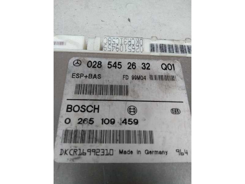 Recambio de centralita abs para mercedes clase a (w168) 1.7 cdi diesel cat referencia OEM IAM 0265109459 0285452632 FD99M04 Q01