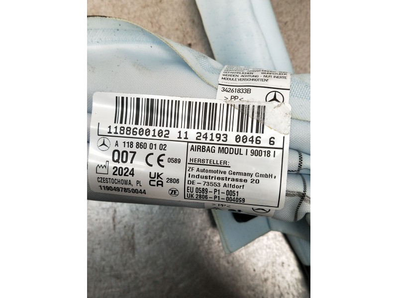Recambio de airbag cortina delantero derecho para mercedes-benz cla shooting brake (x118) cla 200 d (118.612) referencia OEM IAM