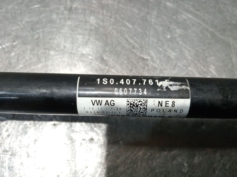 Recambio de transmision delantera izquierda para skoda citigo (nf1) 1.0 referencia OEM IAM 1S0407761  