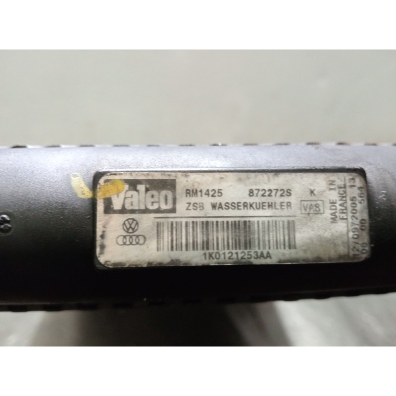 Recambio de radiador agua para volkswagen golf v variant (1k5) 1.9 tdi referencia OEM IAM 1K0121253AA 872272S 